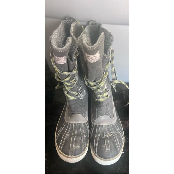 SOLD 🥳 UGG Australia Baroness Mid Waterproof Winter Snow  UGG Womens 9 Baroness Winter Boots Waterproof Duck Charcoal Gray 1001743